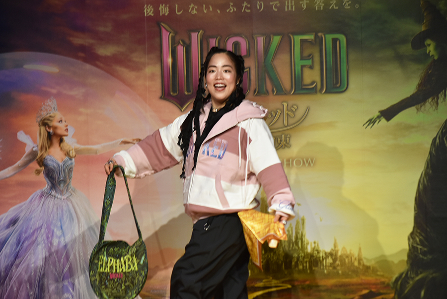 前作に続き、『ウィキッド 永遠の約束』で吹き替え声優をつとめたゆりやんレトリィバァ（2月19日・大阪文化服装学院）