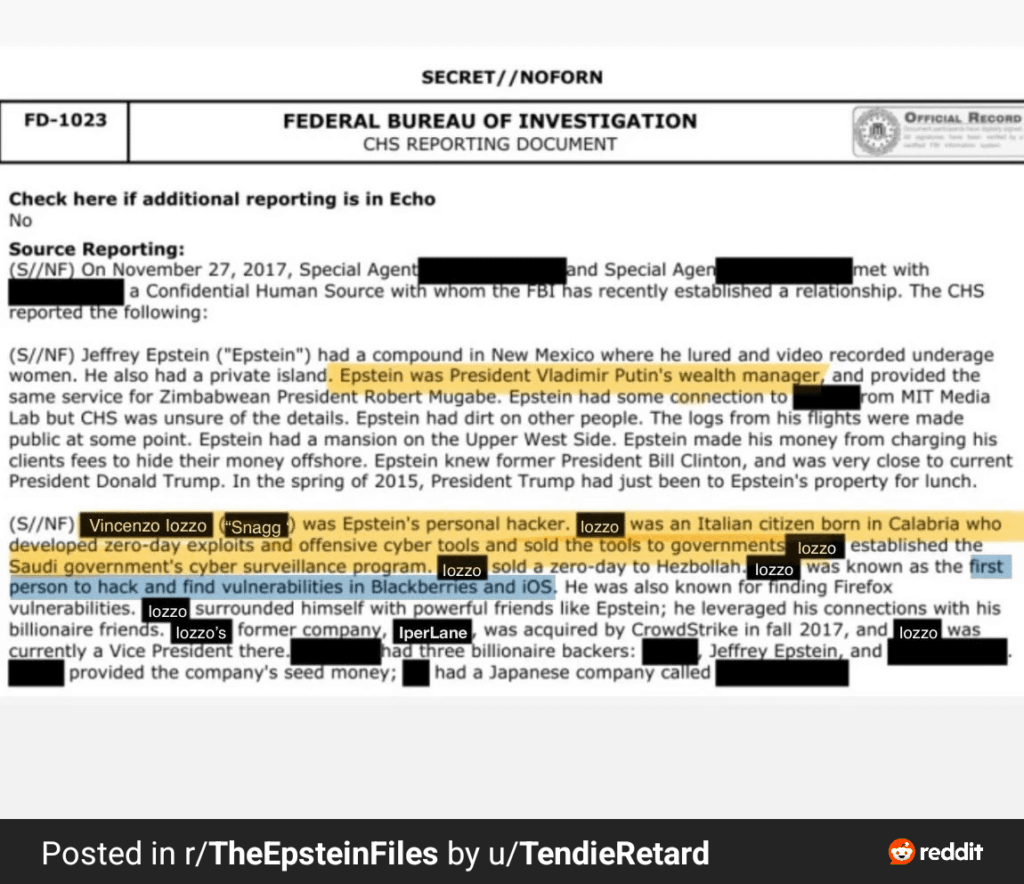 エプスタインの個人ハッカーはイタリア人だろう