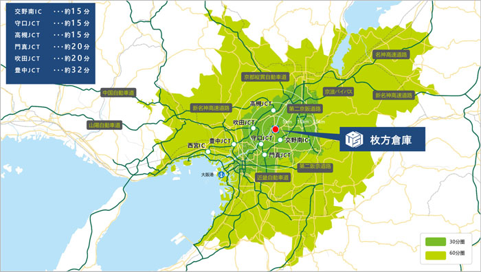 0318ooskasoko3 - 大阪運輸倉庫／大阪府枚方市に新倉庫「枚方営業所 Marq 枚方IV」が竣工
