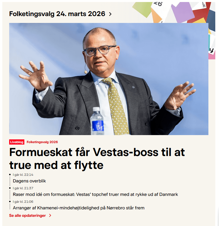 ヴェスタスのボスとそのティラノサウルスの腕をとても恐れてください!