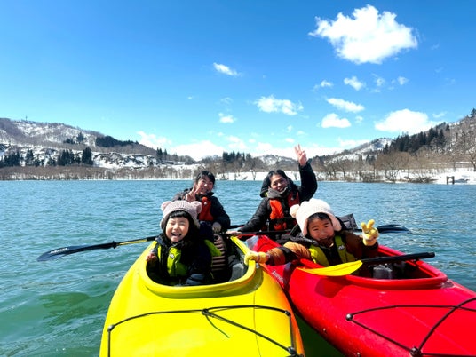 地域おこし協力隊×いいでカヌークラブ が贈る親子で学ぶ “白の水没林 観光教育” ネイチャーカヌー体験教室