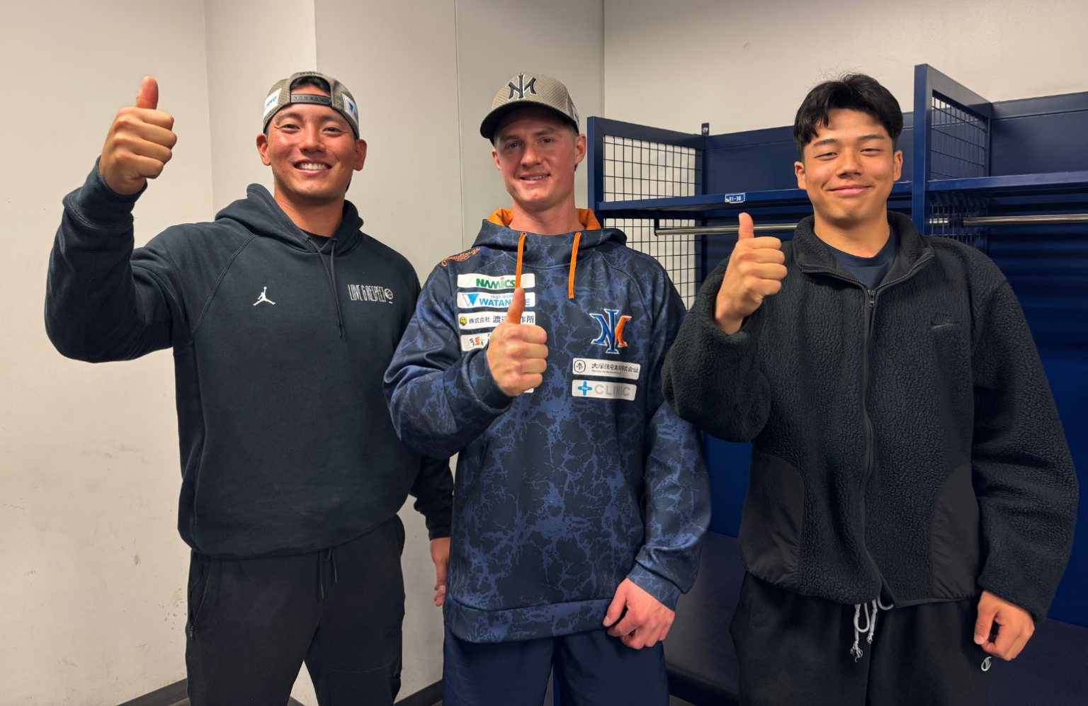 【オイシックス新潟】新潟駅前弁天通商店街にて、比嘉 天佑選手・石山 愛輝選手・ダニエル フライ選手による客引き防止アナウンスがスタート | 株式会社新潟プロ野球団のプレスリリース