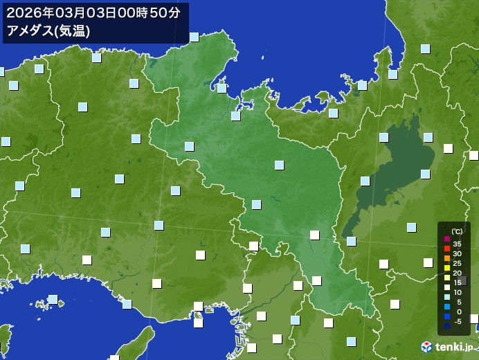 京都府の今日のアメダスの記録(03月03日) - 日本気象協会 tenki.jp