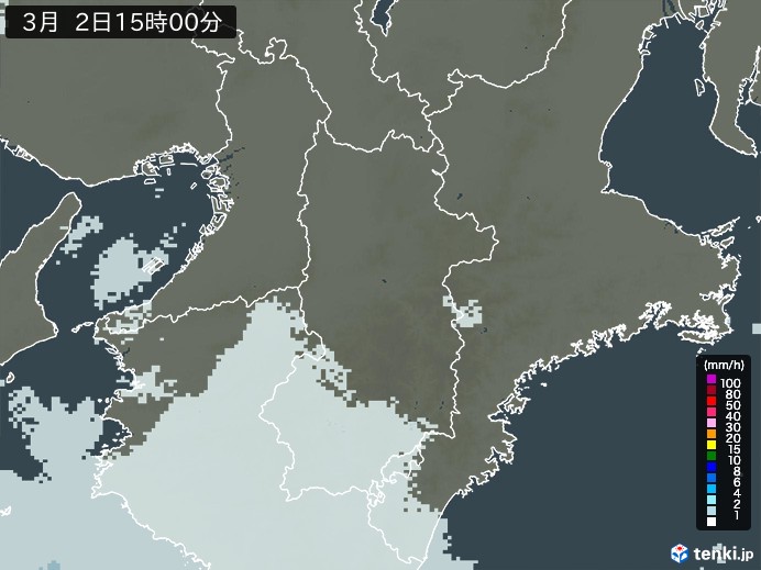 奈良県の過去の雨雲レーダー(2026年03月02日) – 日本気象協会 tenki.jp 奈良県の雨雲レーダー(2026年03月02日)