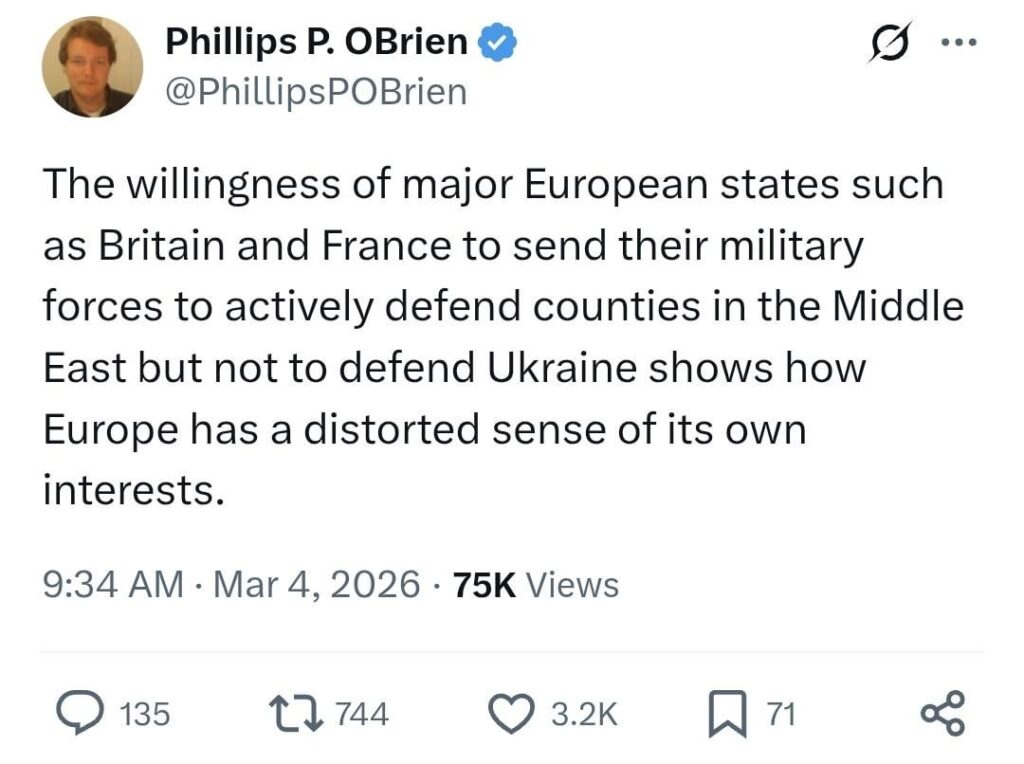 ヨーロッパは自らの利益について歪んだ認識を持っている