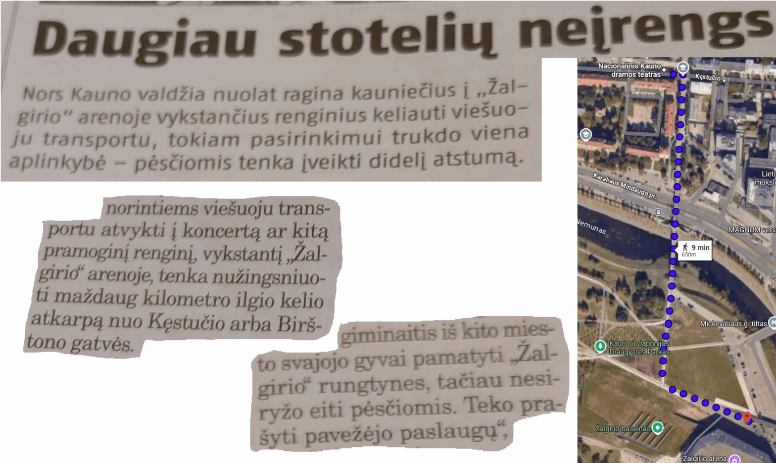 マティホサイティスのこのような圧制をカウナスで続けることはできない