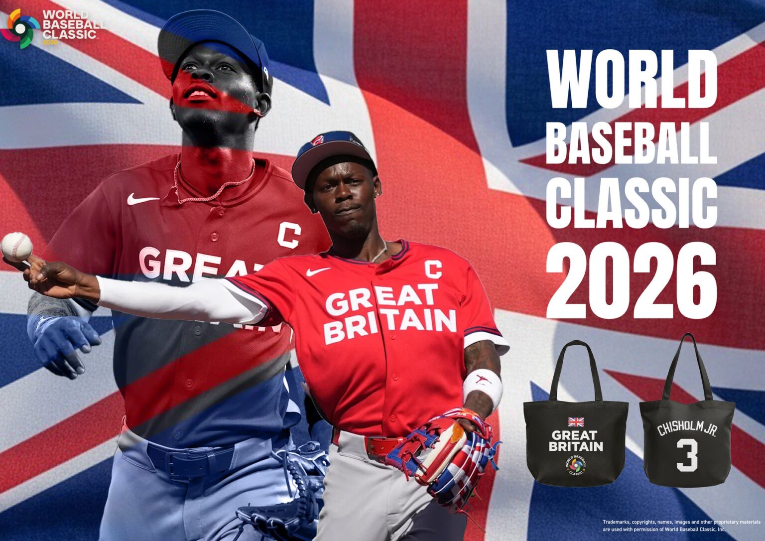 E-COMEGROUPより、WORLD BASEBALL CLASSIC 2026公式ライセンス商品『イギリス代表トートバッグ』が登場！ | 株式会社イーカムグループのプレスリリース