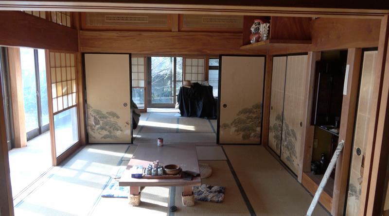 改修前のリビングルーム。