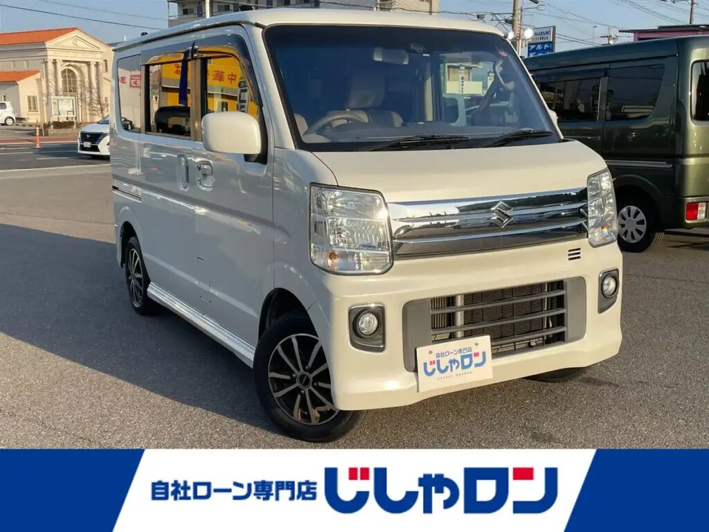 新着情報“エブリイワゴンPZターボ 標準ルーフ”2019年式パールホワイト入荷しました！-自社ローン専門店じしゃロン 和歌山店