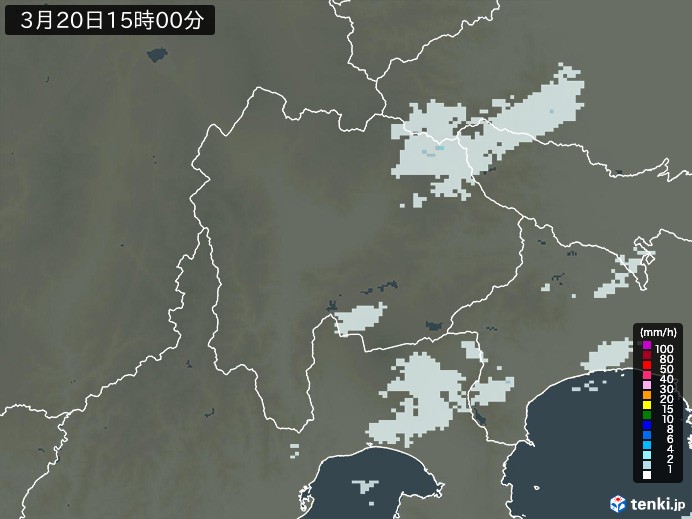 山梨県の過去の雨雲レーダー(2026年03月20日) – 日本気象協会 tenki.jp 山梨県の雨雲レーダー(2026年03月20日)