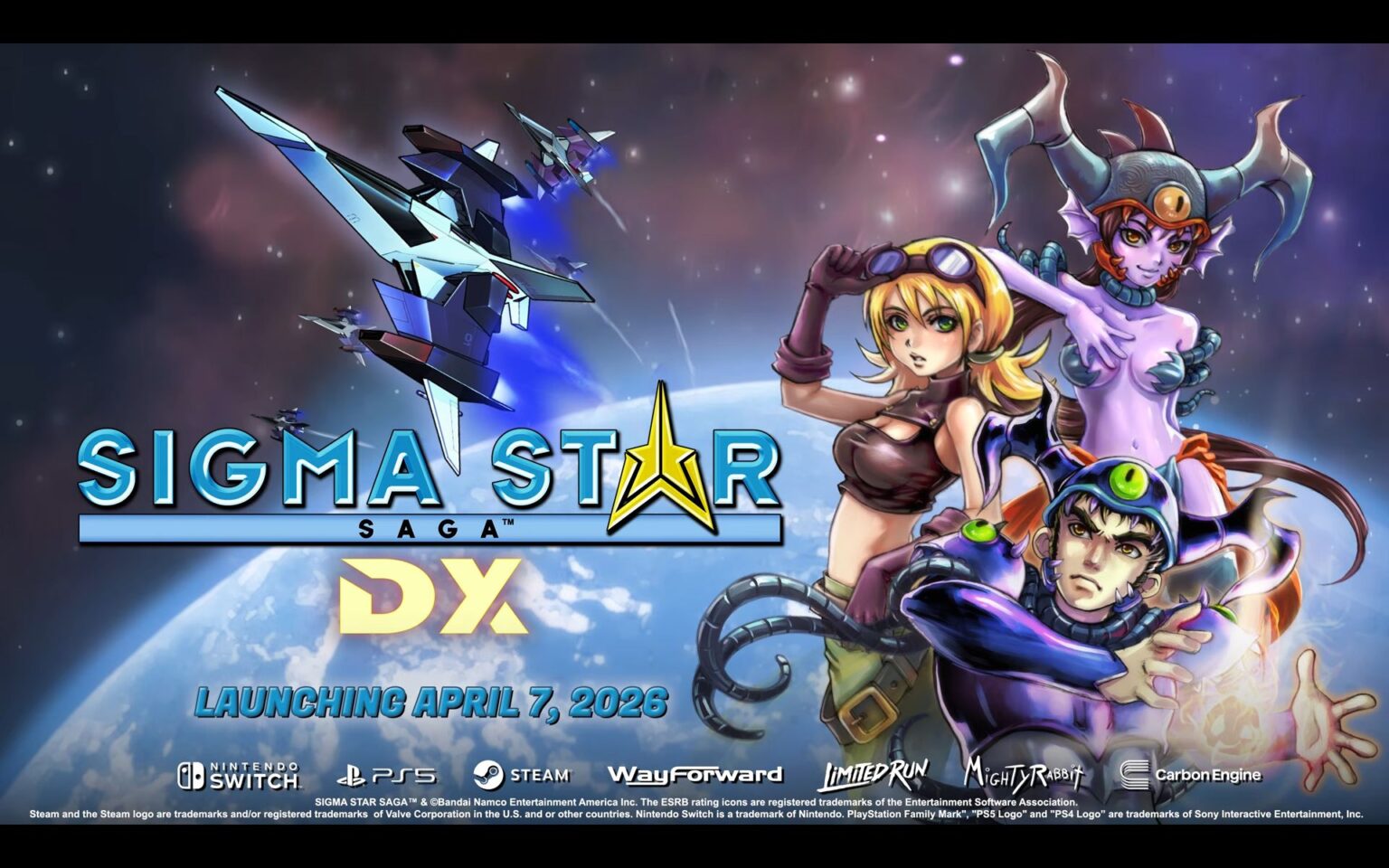 横スクロールSTGとアクションRPGを組み合わせたGBAの意欲作「Sigma Star Saga」が，21年ぶりに「DX」として現行機向けに復活