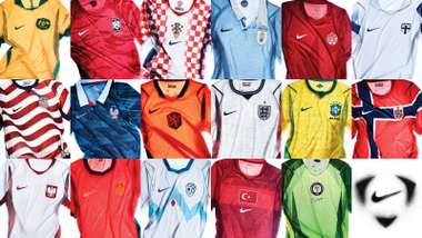 Nike football home kits