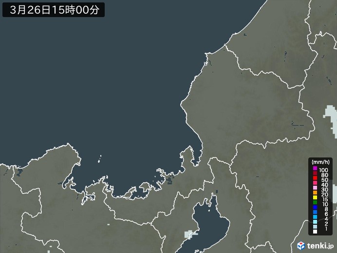 福井県の過去の雨雲レーダー(2026年03月26日) – 日本気象協会 tenki.jp 福井県の雨雲レーダー(2026年03月26日)