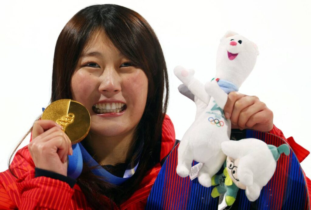 ミラノ五輪で金メダルを獲得した村瀬心椛（ロイター）