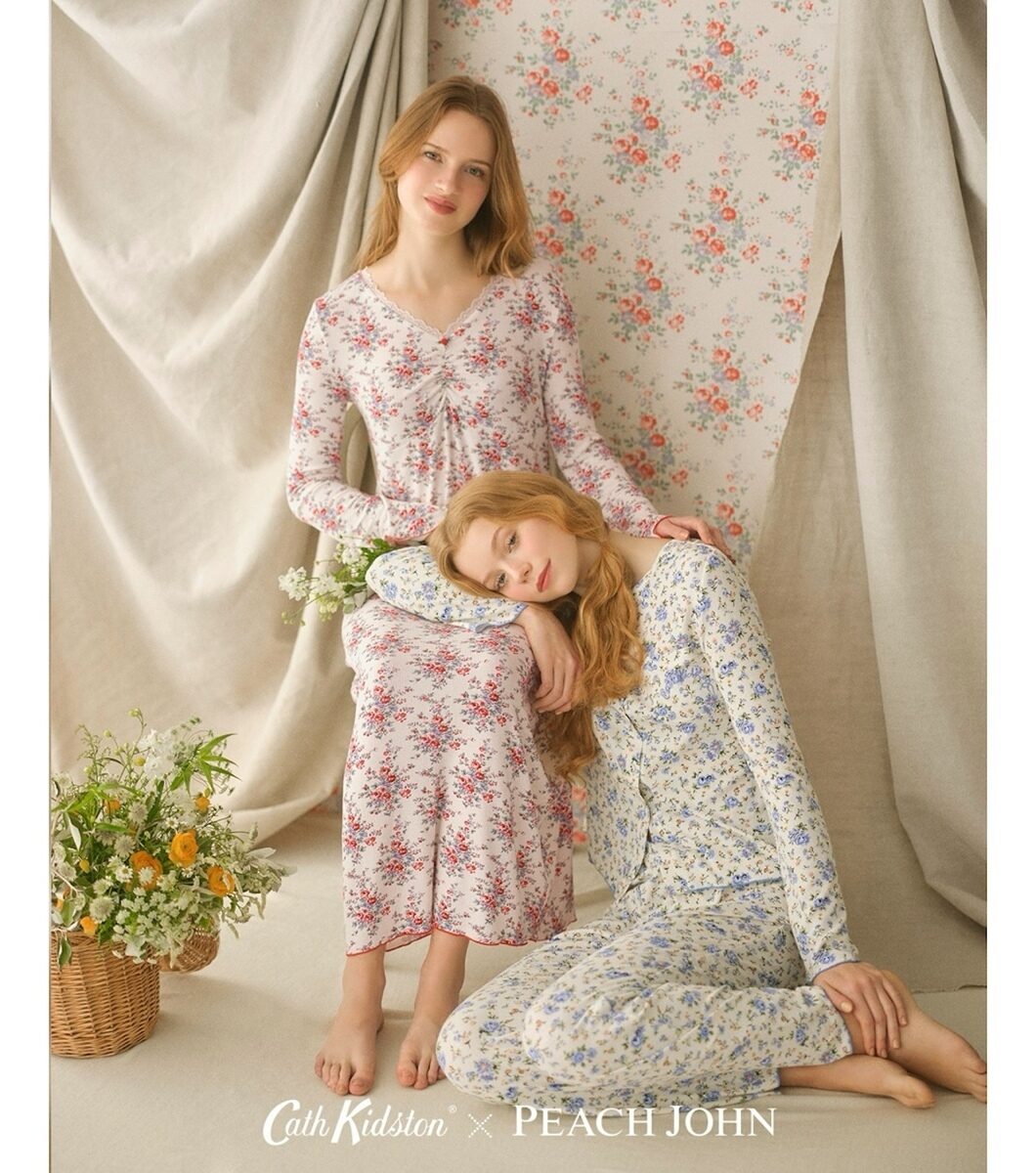 プリントリブパジャマ ／ プリントリブワンピース