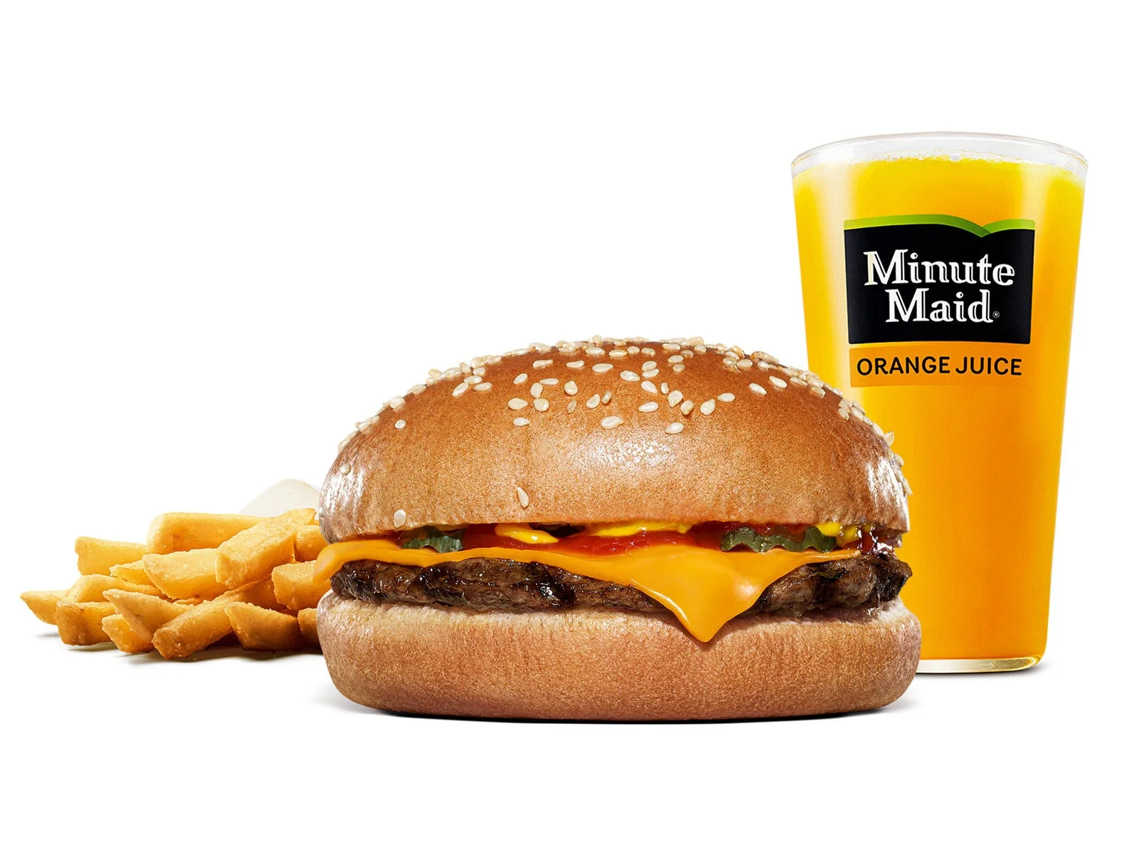 チーズバーガーキッズセット（フレンチフライ・ドリンク付き）