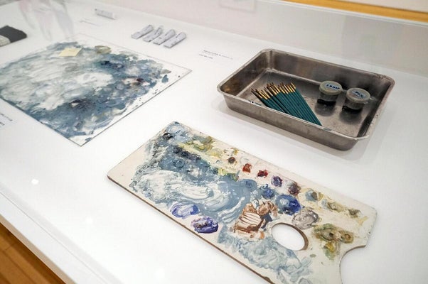 ３度目の修復作業で使われた道具（香川県丸亀市で）