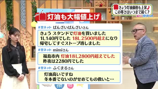 【福島県・3月13日の天気】灯油価格も高騰...この寒さいつまで続く？：ニュース - FTV 福島テレビ