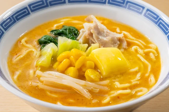 バターがのった味噌バターラーメン