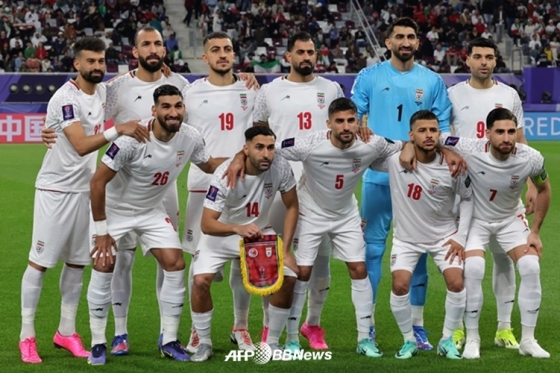 イランサッカー国家代表チームの選手たち。 /AFPBBNews=ニュース1