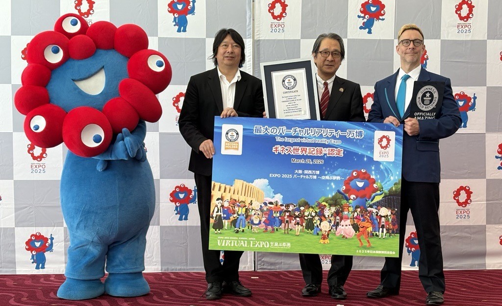 大阪・関西万博「EXPO 2025 バーチャル万博 ~空飛ぶ夢洲~」がギネス世界記録™「最大のバーチャルリアリティー万博」に認定 | EXPO 2025 大阪・関西万博公式Webサイト 大阪・関西万博「EXPO 2025 バーチャル万博 ~空飛ぶ夢洲~」がギネス世界記録™「最大のバーチャルリアリティー万博」に認定 | EXPO 2025 大阪・関西万博公式Webサイト