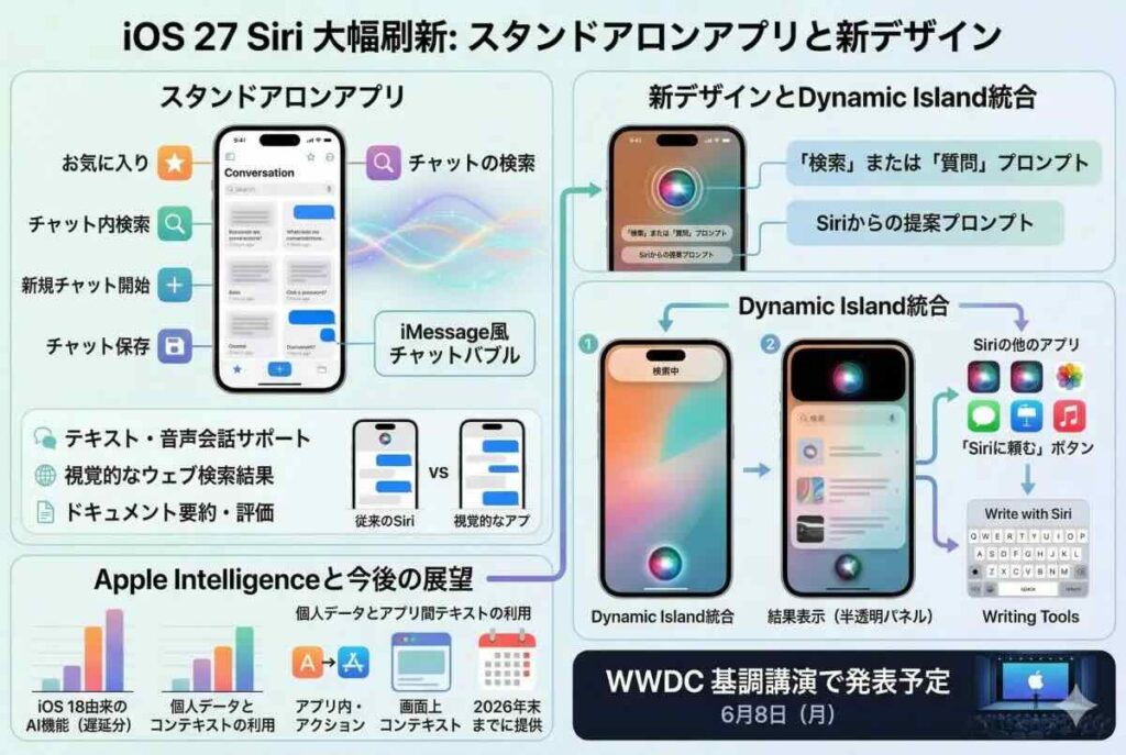 次期iOSで「Siri」が劇的進化？ 「Siriチャットボット」やDynamic Islandへの統合が目玉に | GetNavi web ゲットナビ
