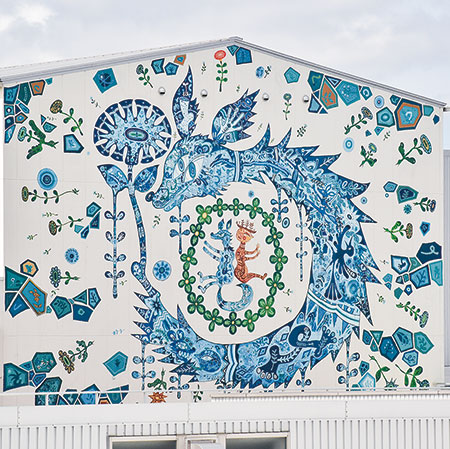 工業団地の大きな絵 誰の作品？ | ニュース和歌山