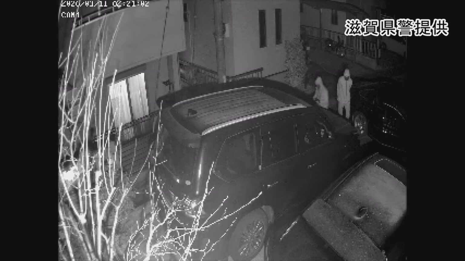 施錠とハンドルロックで対策も…６００万円相当のレクサス盗まれる　警察が防犯カメラに映った３人の行方追う　滋賀・大津市