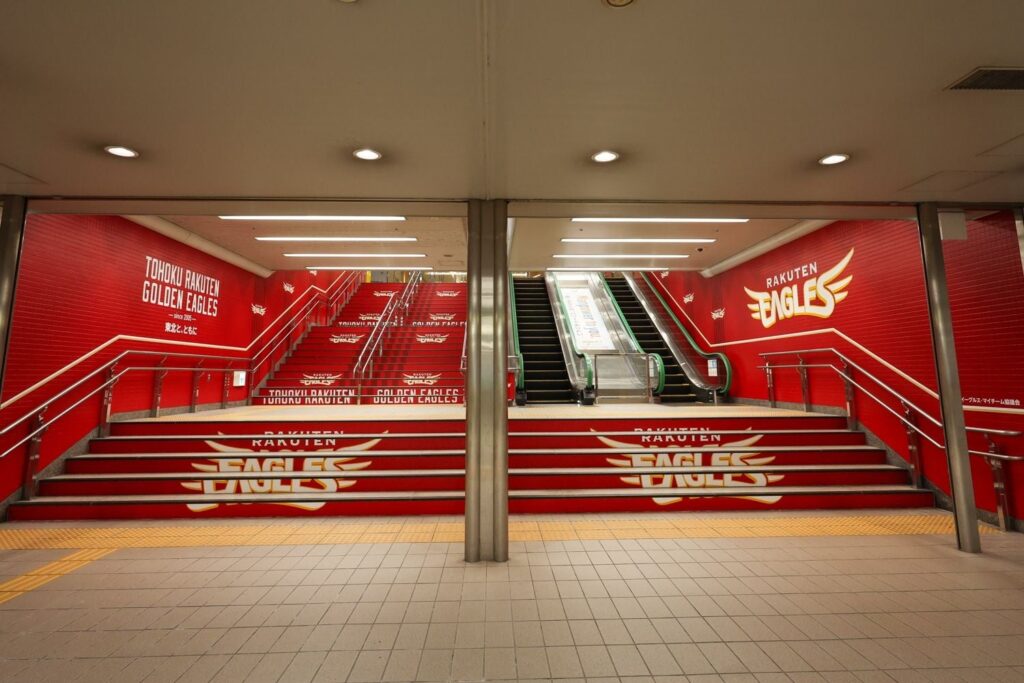 【楽天イーグルス】仙台駅東西地下自由通路 楽天イーグルス装飾について | 株式会社楽天野球団のプレスリリース