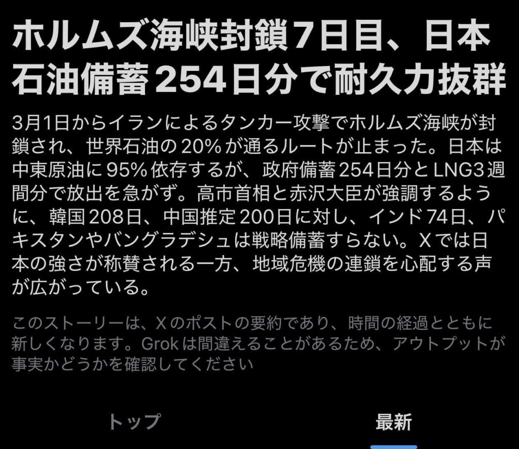 ネトウヨ、石油の備蓄量で夢をみる
