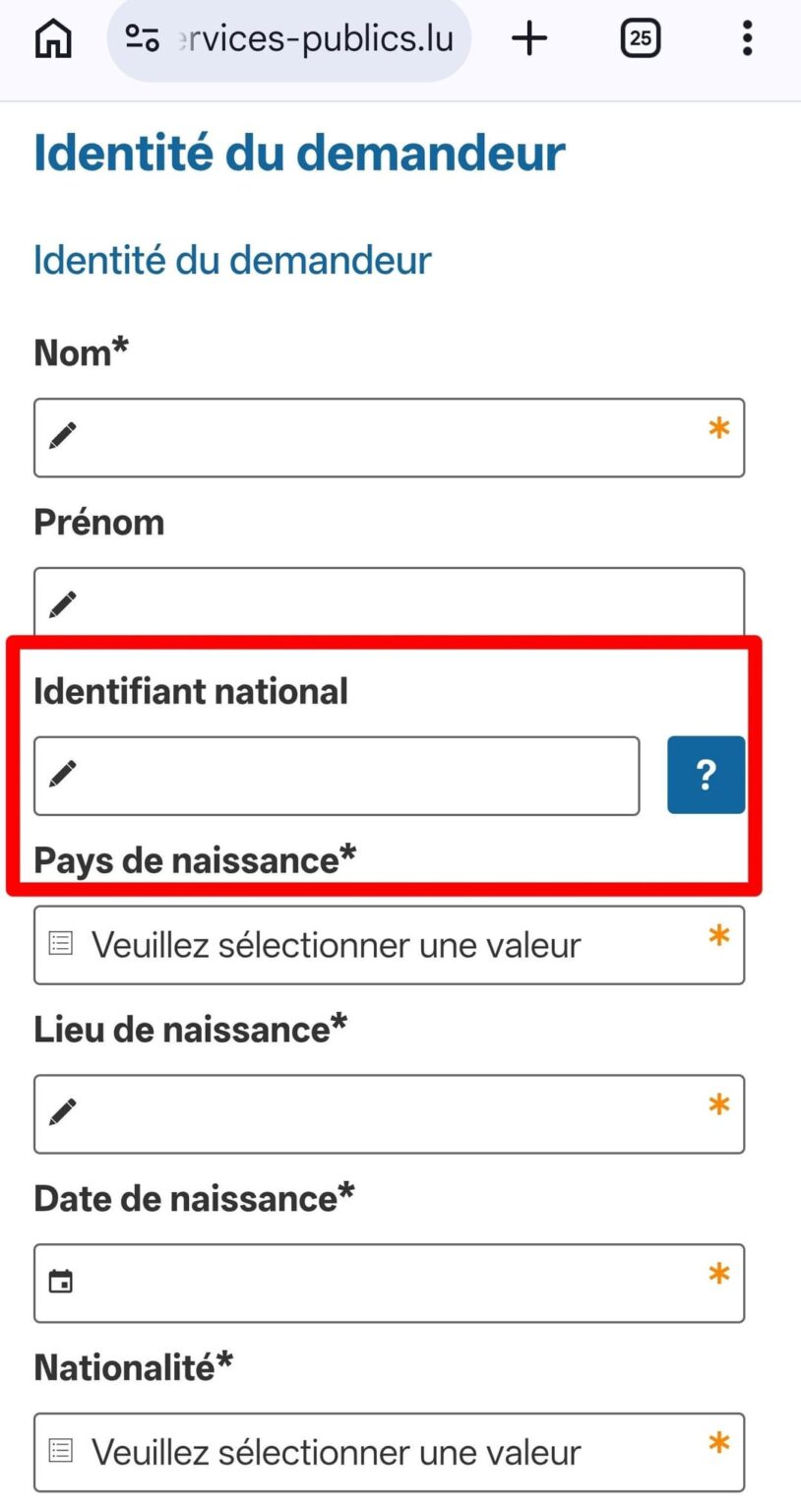 作業許可と国民識別子