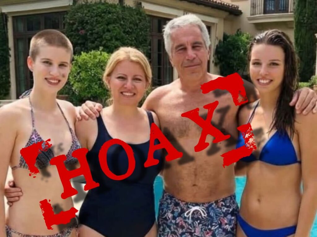 ズザナ・チャプトバと娘たちの写真を使ったデマが広まっている