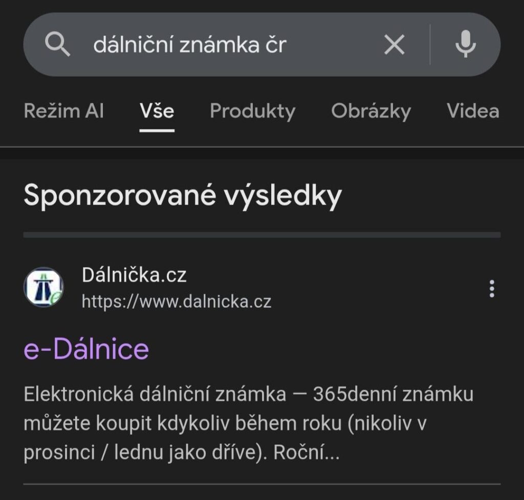 チェコの高速道路標識の公式ウェブサイトは eDalnice です。
