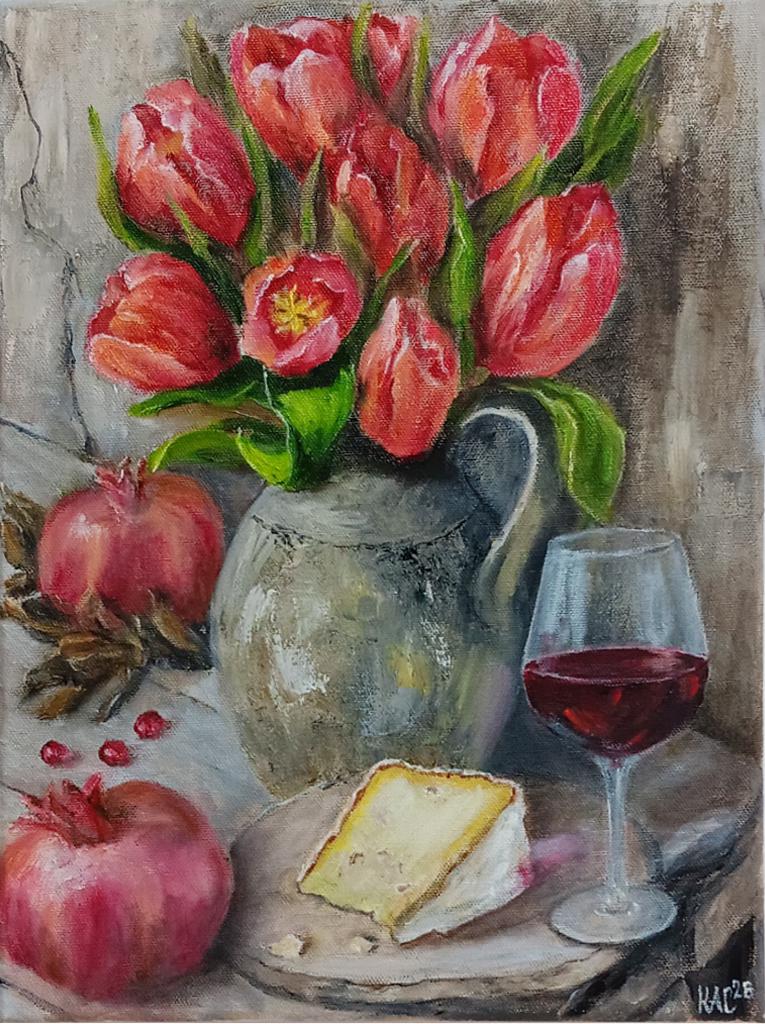 「魂の妙薬」 – キャンバスに油彩