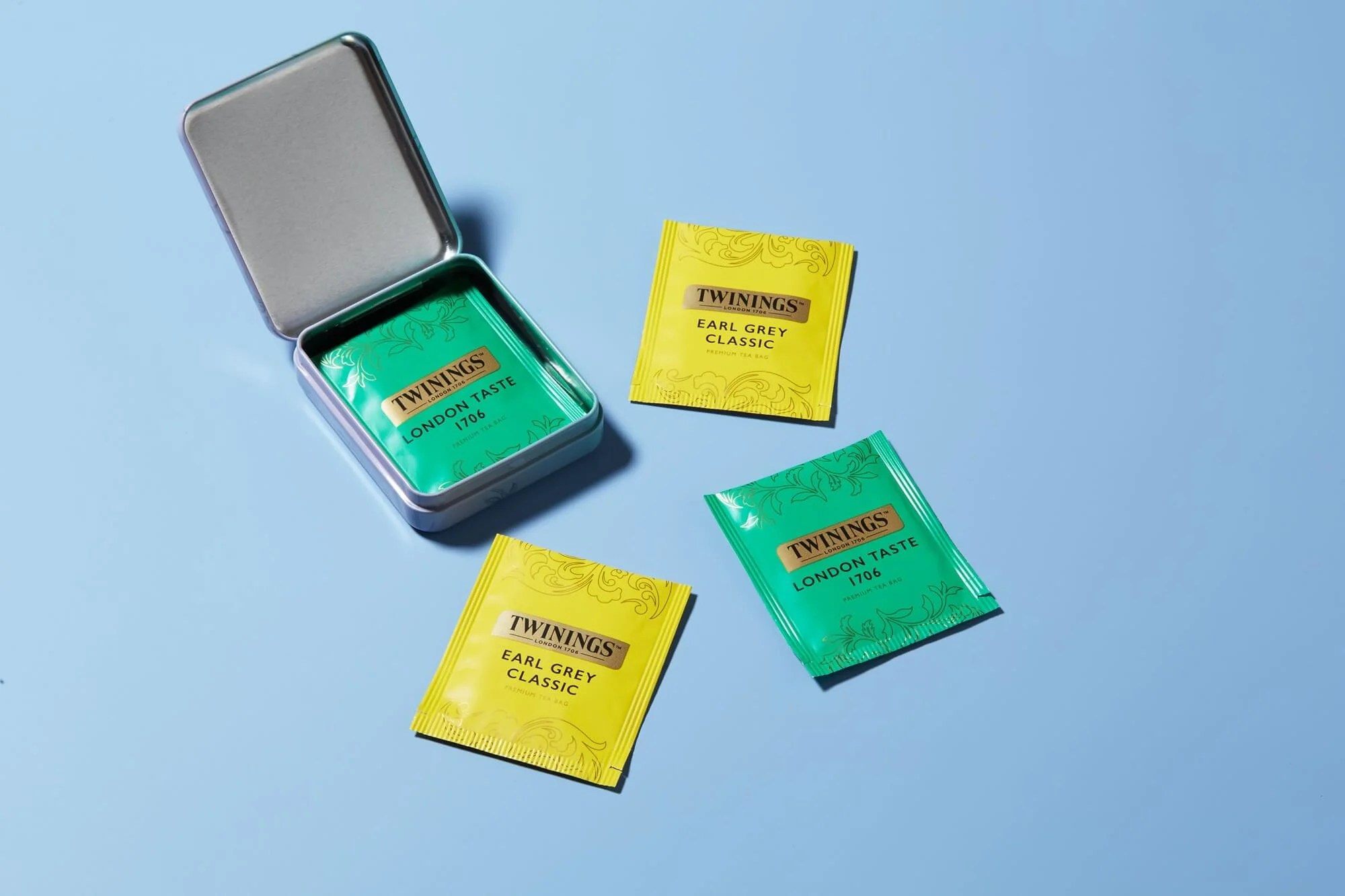 ティー ポケット缶 ブルー