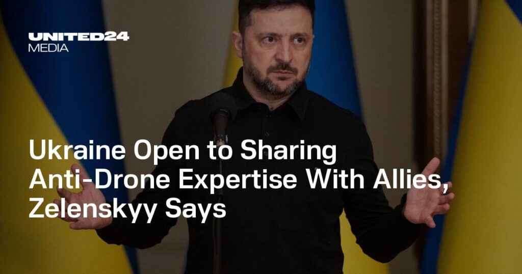 ウクライナ、同盟国とドローン対策の専門知識を共有することに前向き、ゼレンスキー氏が語る