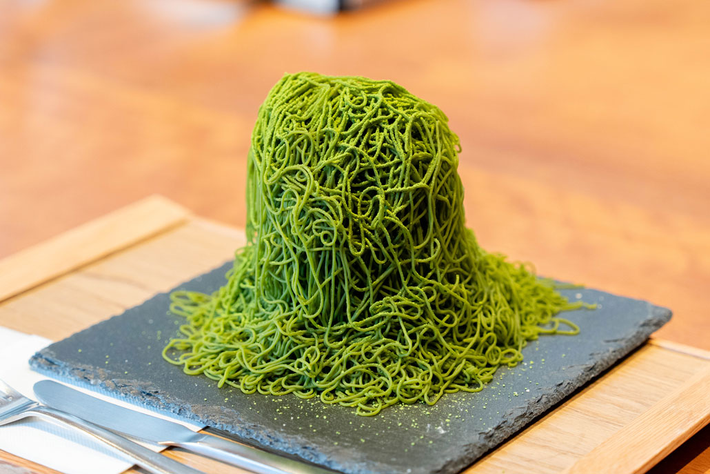 「菓寮伊藤軒 宇治平等院店」で「抹茶 極細モンブラン山」の画像