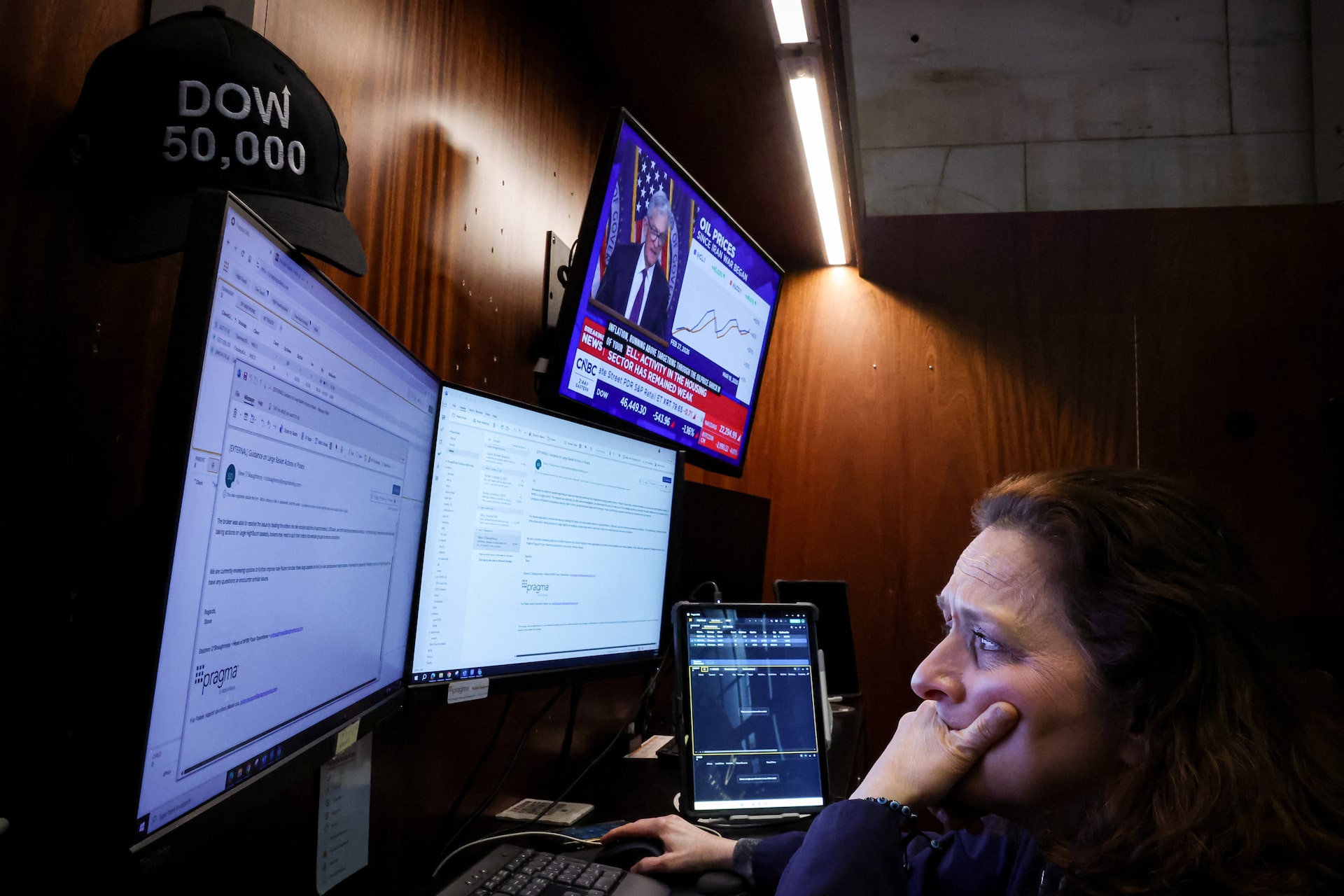 米国株式市場=大幅続落、中東緊迫の長期化がインフレ助長との懸念