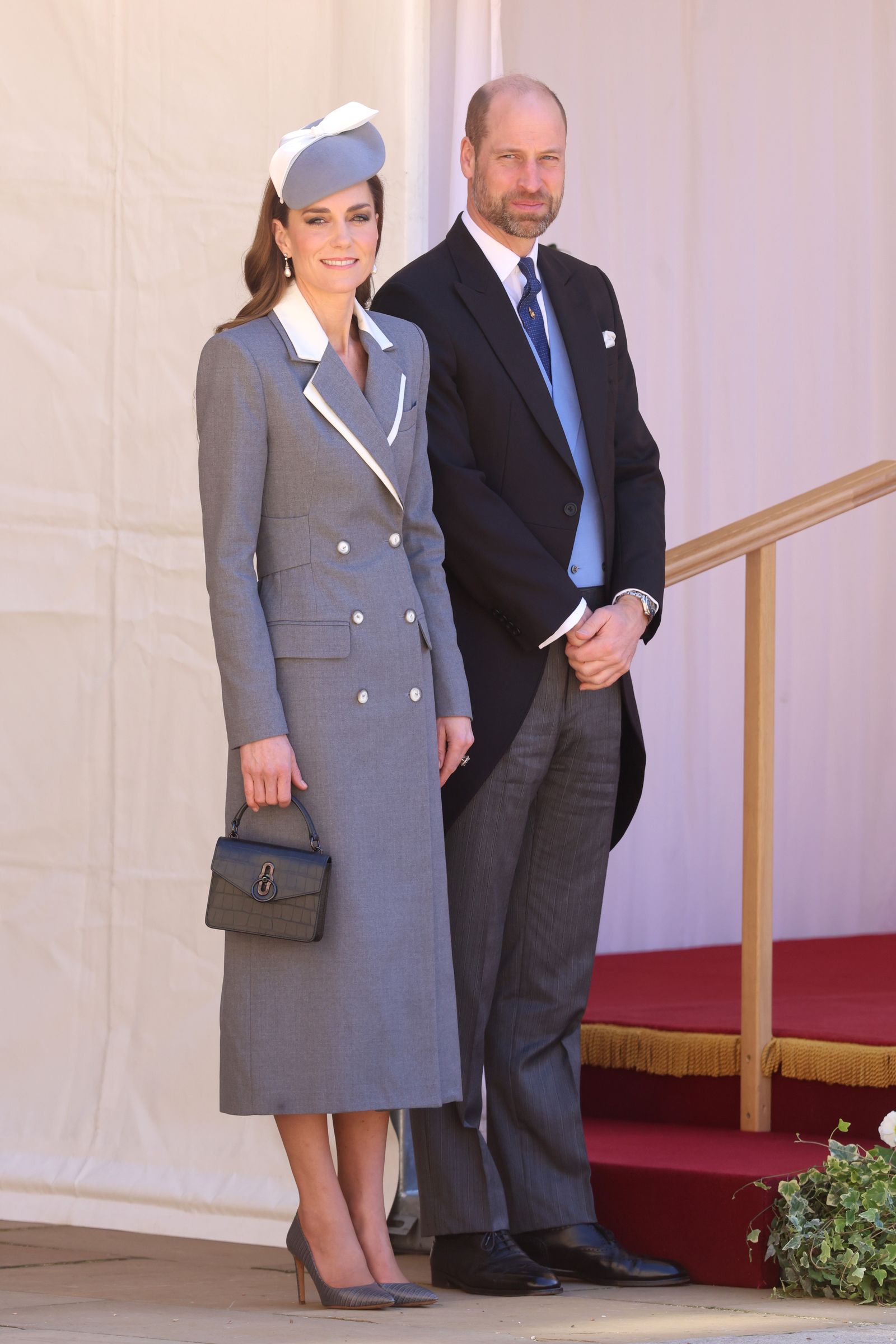 キャサリン妃、ウィリアム皇太子Catherine Princess of Wales and Prince William Prince of Wales attend the Quadrangle at the inspection of...