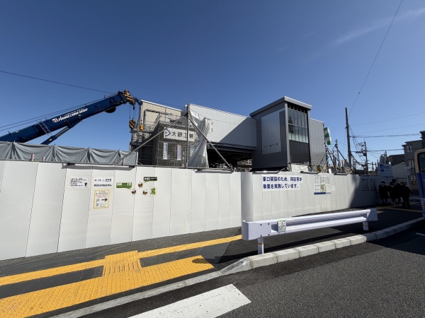 駅の完成予想図（画像引用：向日市「JR向日町駅自由通路等整備に係る工事説明会」）