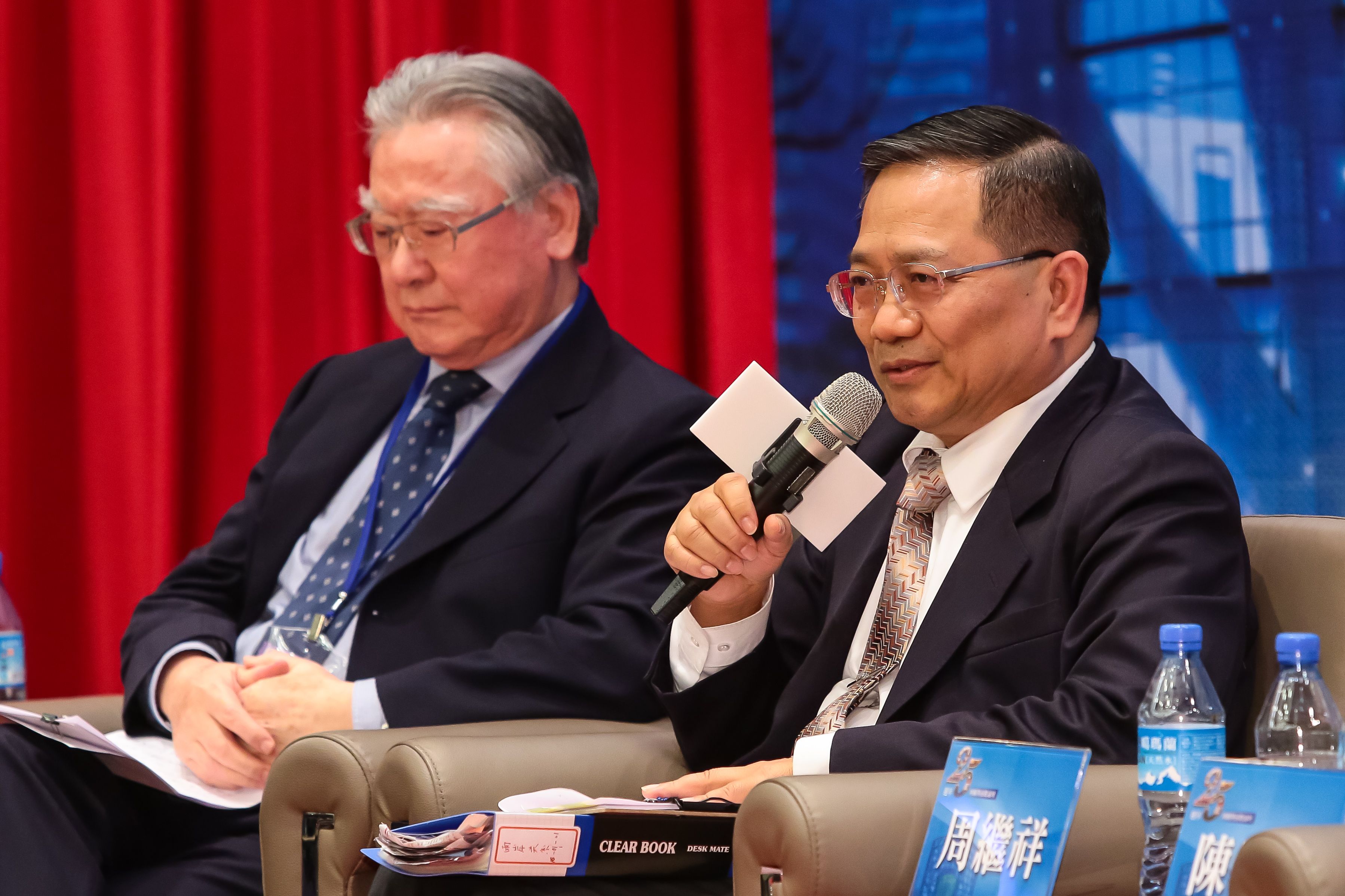 海基會副董事長周繼祥９日出席「海基會２５週年回顧與前瞻論壇」。（顏麟宇攝）