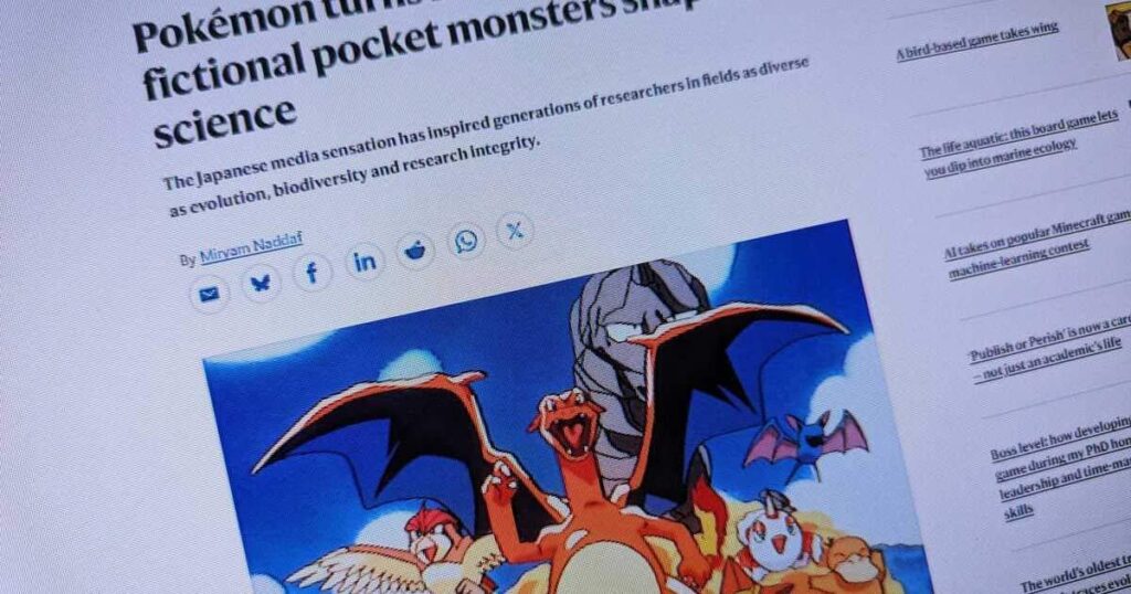ポケモンが科学界に多大な影響 新種命名、粗悪誌告発…英誌ネイチャーが誕生30年を祝福