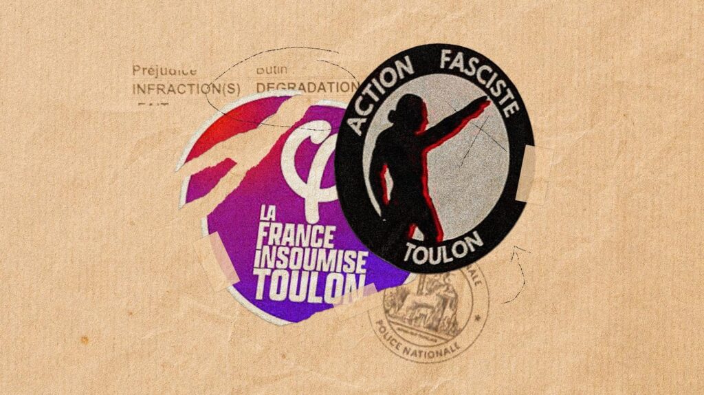 トゥーロンでは、LFI活動家が市政運動の合間に自宅を襲撃した