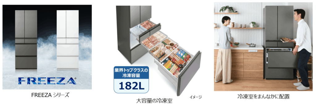 東芝「フリーザ」発売、冷凍に注力　「ベジータ」に続く新冷蔵庫ブランド