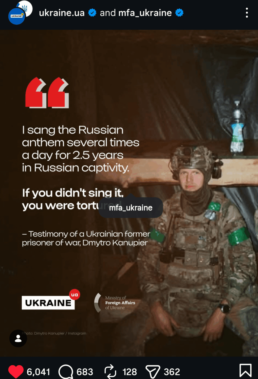 「ロシアに捕らわれていた2年半の間、私は一日に何度もロシア国歌を歌った。歌わなかったら拷問された」と帰国したウクライナ兵は語る。