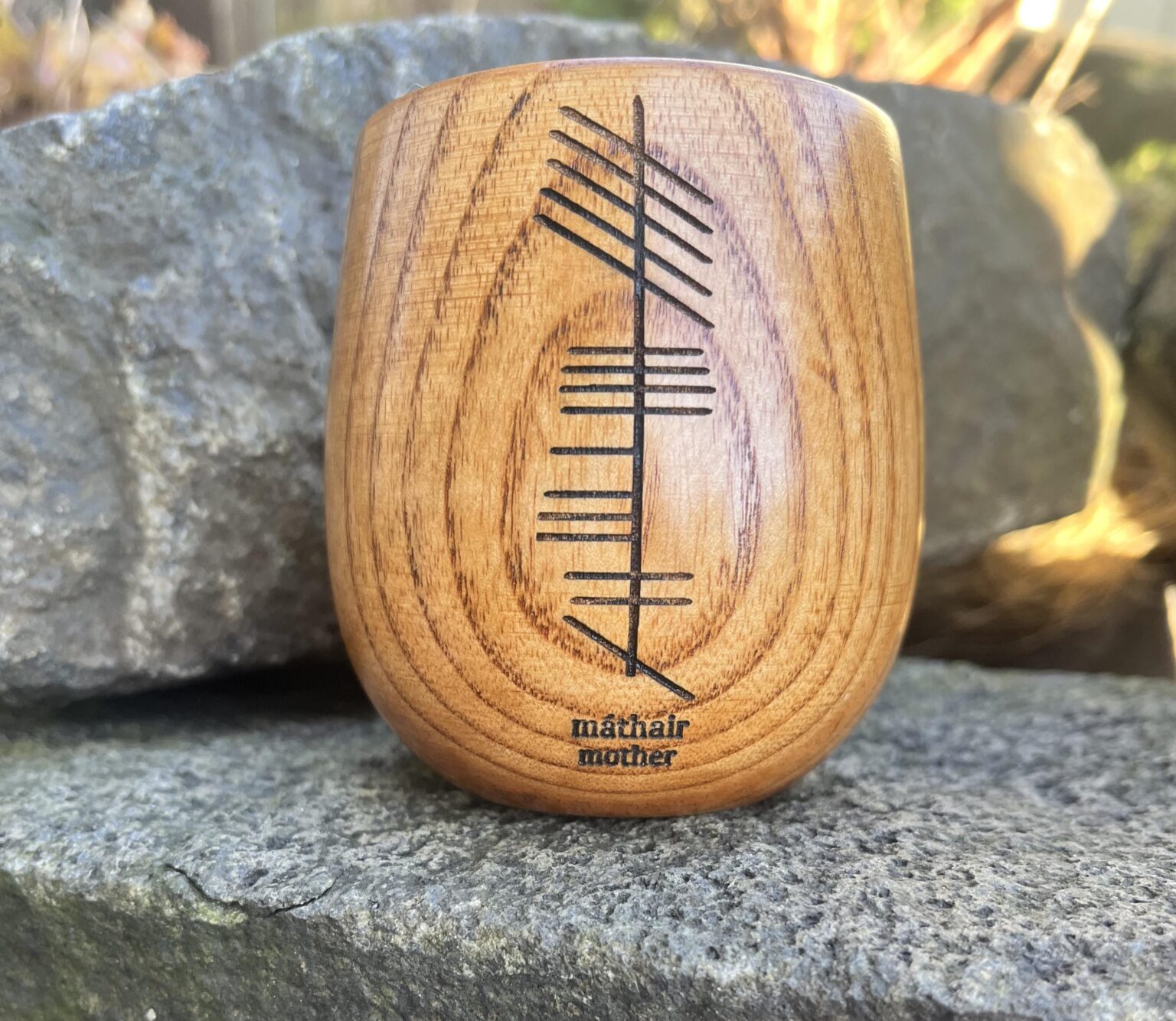 母の日に作ったオガムカップ