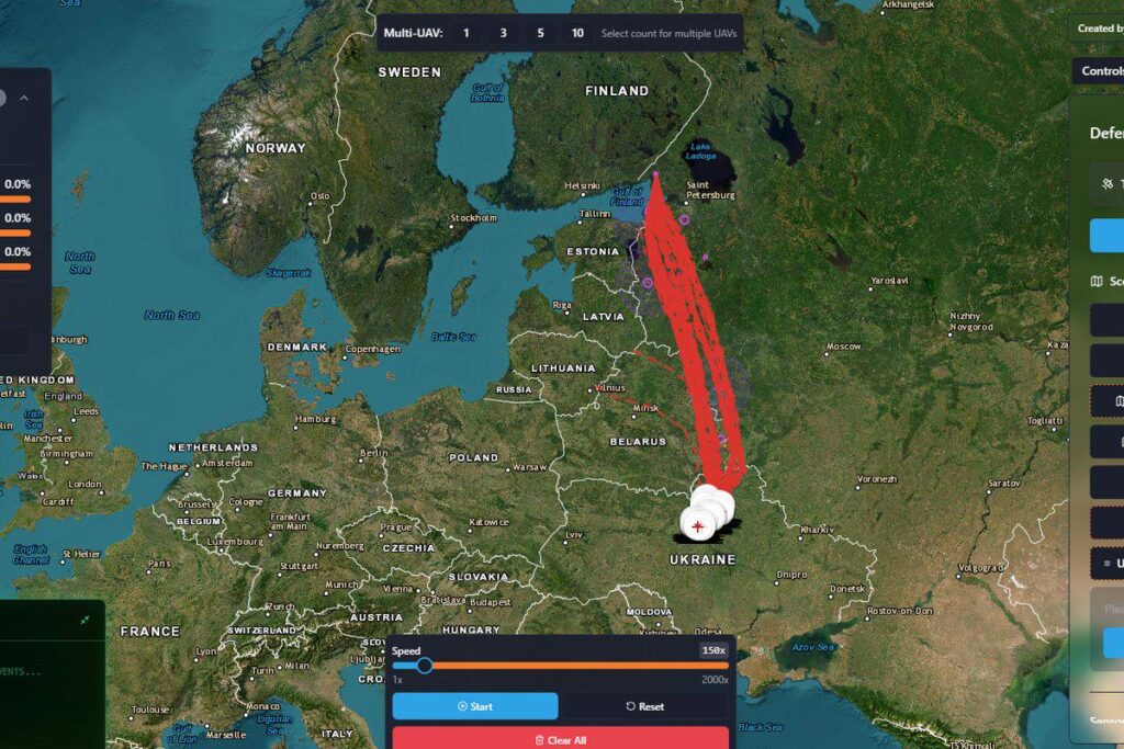 地図と投稿：ロシアの情報筋は、ウクライナの無人機がエストニアを飛行しなかったことを確認