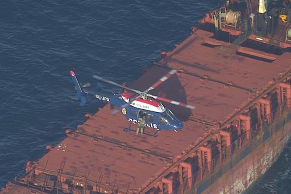 スウェーデンはロシア人乗組員が盗んだ穀物を輸送した疑いのある貨物船を捜査中