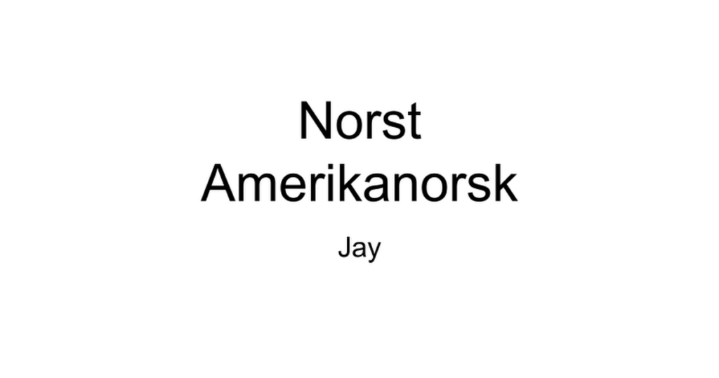 アメリカ中西部で話されているさまざまなノルウェー語、アメリカノルウェー語、または「北」についてのプレゼンテーションを見つけました。