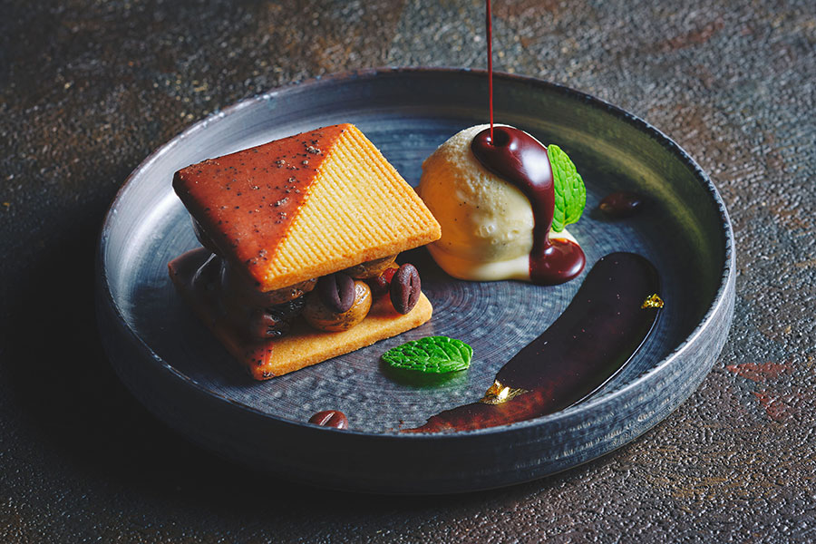 トッピングオプション「アイス＆季節のフルーツ トッピング」（＋500円）